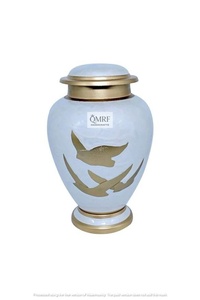 Meilleure qualité artisanat indien Antique en aluminium classique urnes en gros urnes de crémation cendres métal laiton matériel bas prix - Product Image 3