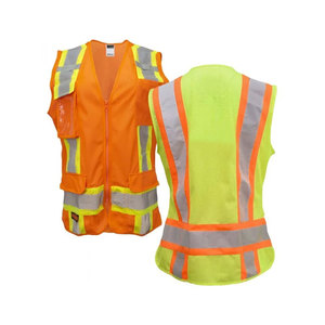 เสื้อกั๊กนิรภัยสะท้อนแสงสำหรับคนงานก่อสร้างขนาด & สีพิเศษ - Product Image 4