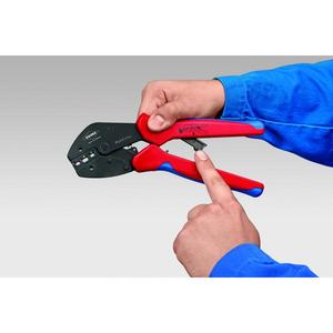 คีมย้ำสายไฟแบบคันโยก Knipex พร้อมที่เปลี่ยนหัวได้แบบขัดเงาและด้ามจับแบบหลายส่วน - Product Image 4