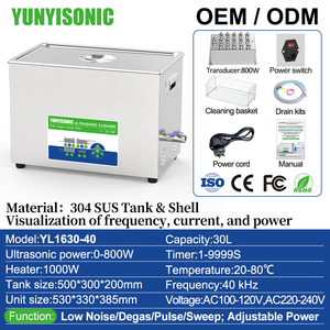 <span class=keywords><strong>Nettoyeur</strong></span> à ultrasons <span class=keywords><strong>professionnel</strong></span> Yunyisonic pour jantes de pneus, 40 kHz, panneau tactile chauffant, machine de nettoyage à ultrasons de haute qualité pour moteur - Product Image 4