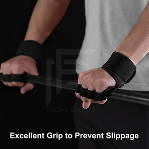 Gants de sport unisexes à lacets, durables et antidérapants, pour la musculation et l'entraînement, vente en gros - Product Image 6
