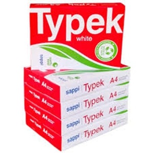 Papier copie A4 Typek 80g résistant à l'humidité (Matériau PET coloré et blanc) Origine Royaume-Uni en vente au prix d'exportation - Product Image 1