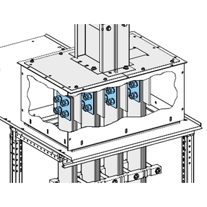 Per SCHNEIDER ELECTRIC KTB0000YB3 Componenti Industriali, Piastre Distanziali a Connessione Diretta per Canali KTA/KTC, Bulloni M12x60mm, Dadi - Product Image 1