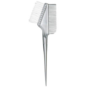 JPBQ Silver Hair Dye Brush Baton Salon Use Rat Tail <b>Comb</b> Type - Product Image 2