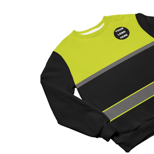 Men's Hi-Vis Safety Reflective Sweatshirt for Traffic <b>Warmer</b> Security Workwear Clothing Sweatshirts - Product Image 4