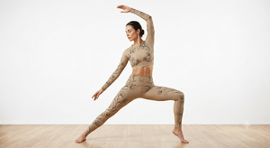 Floral Print <b>Warm</b> Winter High Waist Leggings Women Seamless Yoga Workout <b>Tights</b> for Gym Lounge Wear - Product Image 4