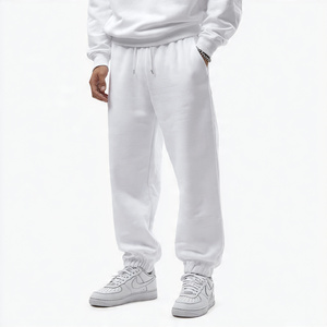 Oversize 400 GSM Fleece Jogger Sweatpants <b>Men's</b> Winter Outdoor Streetwear <b>Baggy</b> Sweat Pants <b>Men</b> Drawstring Waist <b>Trouser</b> Pajama - Product Image 3