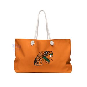 FAMU Florida A&M University Open Top Embroidery <b>Canvas</b> <b>Tote</b> Bag-Fashion Lady Style Customized Color Logo High Quality All - Product Image 1