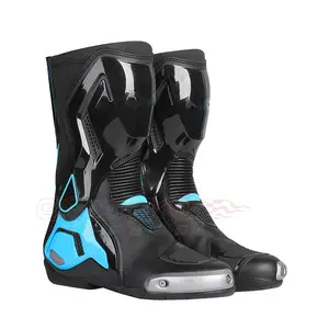 2023 Custom Made Top Quality Motorbike Shoes Durable Motorcycle Leather Racing Boots Biker Boot