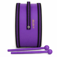 Midex Orf-TF-13PRP Orff Instruments-Eco-Friendly Birch Wood Purple Kids' Drum Oilpaper Drum Heads Strap Direct Play Drum