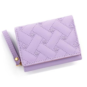 Cartera de Mujer con Múltiples Ranuras para Tarjetas, Monedero Corto con Cremallera, Personalizable, de Poliéster con Letras, en Oferta - Product Image 1