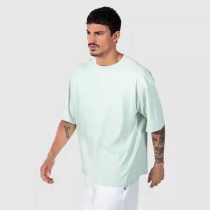 Camisetas Lisas de Fabricantes, Camisetas Transpirables de Peso Pesado para Hombre, Camisetas con Bordado, Camisetas Deportivas Extra Grandes - Product Image 3