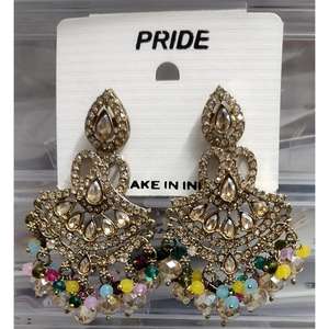 Luxury Design Handcrafted <b>Women</b> Earring <b>Set</b> with Multiple Colours Beaded Pearls Fashion Jewelry for Boutique and Retail Stores - Product Image 3