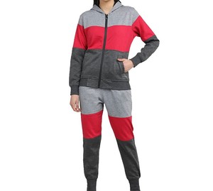 Vente en gros de survêtements design de haute qualité tendance avec logo personnalisé survêtement en polyester et coton vêtements de jogging pour femmes cordon de serrage élastique - Product Image 3