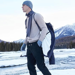 Manteau parka pour hommes fabriqué sur mesure Veste d'hiver en duvet de canard épais avec col en fourrure - Product Image 2