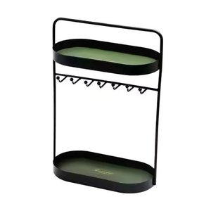 Nuevo Expositor de Joyería de Metal en Forma de T Triple, Estilo Vintage, Ecológico y Multifuncional, Base Blanca para Decoración de Mesa, Anillos y Pendientes - Product Image 2