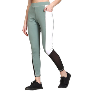 Customized Ladies <b>Yoga</b> Workout Sport Pants Mid Waste Spandex Polyester Fitness Stretchy <b>Trousers</b> Gym Ladies Tight - Product Image 3