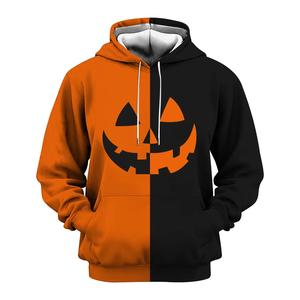 เสื้อฮู้ดโอเวอร์ไซส์ผ้าคอตตอน100% มีฮู้ดซักกรดฮาโลวีนงาน OEM กำหนดเอง - Product Image 6