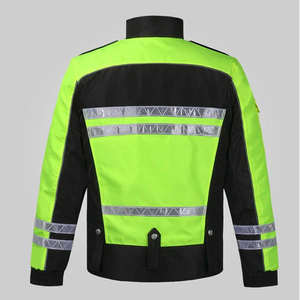 Chaqueta DE TRABAJO DE SEGURIDAD CON CAPUCHA reflectante de alta visibilidad de lona personalizada para hombre, ropa de construcción transpirable de secado rápido con colores personalizados - Product Image 2