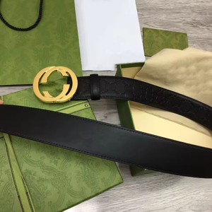 Ceinture classique pour homme en cuir véritable, lettre, mode décontractée, ceinture haut de gamme en couleur unie - Product Image 6