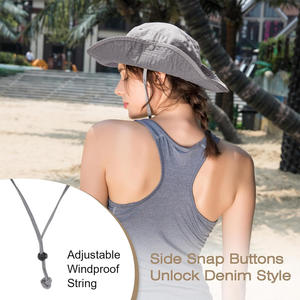 Sombreros de cubo personalizados de verano, ropa de calle con bordado de impresión de logotipo, protección solar para exteriores, moda, proveedor de fábrica OEM - Product Image 4