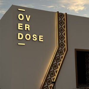 Letrero Luminoso LED Personalizado de Acero Inoxidable para Negocios, Iluminación Exterior con Letras, Letrero Retroiluminado para Exhibición de Nombre de Empresa - Product Image 3