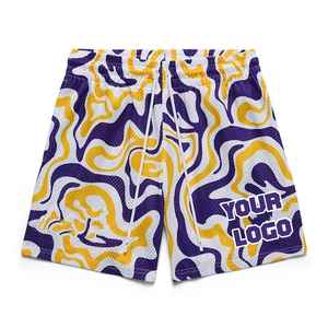 Pantalones Cortos Deportivos Ligeros de Verano para Correr, Fabricante, Impresión por Sublimación Personalizada, Pantalones Cortos de Baloncesto de Poliéster, Pantalones Cortos de Malla Lisos - Product Image 1