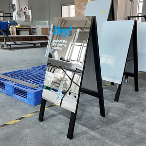 Custom <b>Mirror</b> a Frame Shop Sign Double Sided Advertising Board Outdoor <b>Floor</b> <b>Stand</b> A-Frame Sidewalk Sign - Product Image 1