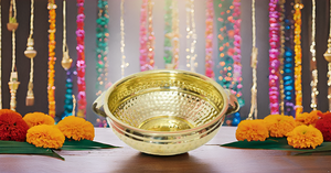 Authentique Design Home Office Décoratif En Laiton Art Déco Fabriqué À La Main Bol Écologique Pot De Fleur En Métal De Table De Mariage Diwali - Product Image 6