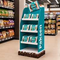 Présentoir promotionnel en carton ondulé pour friandises pour animaux, biscuits pour chiens et aliments pour animaux – Offre spéciale