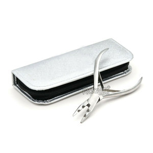 Kit professionnel de pinces pour extensions de cheveux à micro-anneaux, aiguille à perler et crochet de tirage en acier inoxydable de qualité chirurgicale - Product Image 3