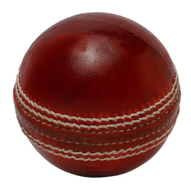 Bóng Cricket màu đỏ được làm bằng da thật bằng đồ thể thao ballgo