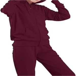 Nuevo Conjunto Deportivo de Invierno para Mujer, Más Vendido de Fábrica, con Capucha, Estampado Sólido, Pantalones de Jogging, Corte Regular, Precio Bajo - Product Image 3