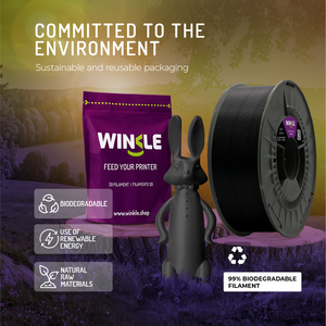 ไส้พิมพ์ 3 มิติ WINKLE PETG ขนาด 1.75 มม. น้ำหนัก 1 กก. สำหรับเครื่องพิมพ์ FDM ทนทานต่อแรงกระแทกสูง พิมพ์ง่าย ผลิตในยุโรป ความคลาดเคลื่อน 0.05 มม. อุณหภูมิการพิมพ์ 220-240 องศาเซลเซียส - Product Image 5