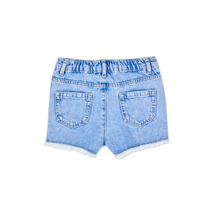 Short Streetwear en denim à logo brodé 100% coton pour hommes et femmes respirant et personnalisable en usine - Product Image 3
