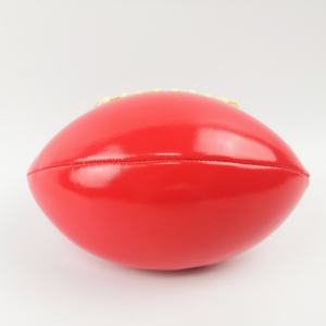 Personnalisé taille officielle ballon de rugby PVC TPU PU cuir et caoutchouc football américain cousu à la machine avec logo - Product Image 1