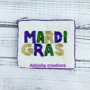 Monedero de Cuentas para Mujer, Bolsa Pequeña Hecha a Mano con Diseño Intrincado de Cuentas, Accesorio de Moda de Lujo para Monedas y Fiestas - Product Image 5