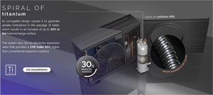 Sunrain R32 không khí để sưởi ấm nước làm mát với xây dựng trong Wifi DC Inverter Hồ bơi bơm nhiệt Bomba de calor Para pisina - Product Image 3