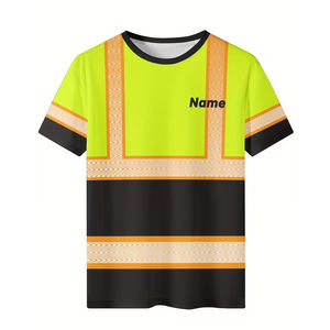 Vêtements de travail OEM, t-shirt de travail, vêtements de chantier, vêtements de travail haute visibilité, t-shirt de travail réfléchissant - Product Image 1