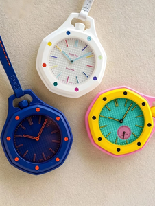 Montre de poche arc-en-ciel de haute qualité, personnalisée, nouveau style, co-marquage, en biocéramique blanche, style Pop Art, parfait comme pendentif ou cadeau - Product Image 5