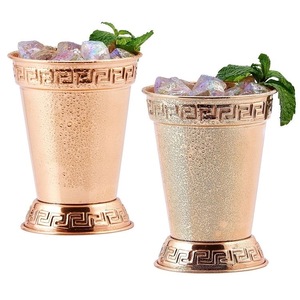 High Quality Handmade <b>Copper</b> Mint Julep <b>Cup</b> Antique Design Mirror Polished Classic Style Metal Manufacturer - Product Image 4