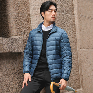 Léger bouffant doudoune hommes plume à capuche manteau ultra-léger manteau rembourré doudounes 2023 printemps hiver - Product Image 4