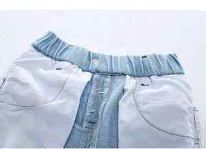 กางเกงยีนส์ขาสั้นเด็กเล็ก กางเกงขาสั้นเด็ก ชุดฤดูร้อน ลายการ์ตูนไดโนเสาร์ เด็กชาย เด็กหญิง กางเกงขาสั้นชายหาด - Product Image 5