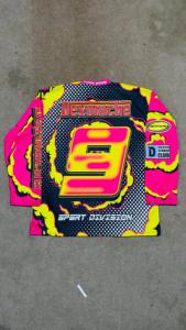 Gran oferta, camiseta de rugby personalizada para hombre, camiseta de sublimación recortada cuadrada de gran tamaño, camiseta de fútbol americano de tela de malla de manga larga - Product Image 2