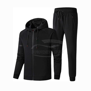 Chándal deportivo de gimnasio informal de gran tamaño para hombre con estilo, ropa de algodón 100% de manga larga para invierno y otoño fresco - Product Image 1