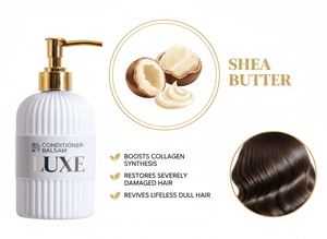 Crema Capilar Luxe 250ml Reparación Intensiva para Cabello Dañado con Aceite de Argán y Manteca de Karité Fórmula Concentrada - Product Image 4