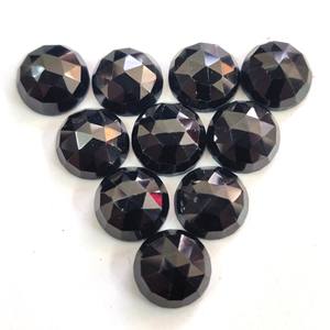 สปินเนลสีดำธรรมชาติสีดำทรงกลมดอกกุหลาบตัดขนาด3มม. ทรงหลวม - Product Image 1