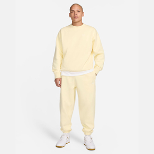 Suéter de invierno personalizable para hombre, cuello redondo de punto de algodón con mangas completas y hombros caídos, ajuste holgado y diseño de logotipo - Product Image 2