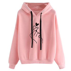 Sudaderas con capucha de algodón 100% de peso pesado para mujer, estampado personalizado, transpirable, de secado rápido, ecológico, informal, ropa de invierno, tela de punto - Product Image 1