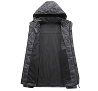 Blouson Bomber Homme Haut de Gamme avec Logo Personnalisé, Coupe-Vent Tricoté Respirant à Boutons Cachés en Toile Lavée pour le Golf Hivernal
